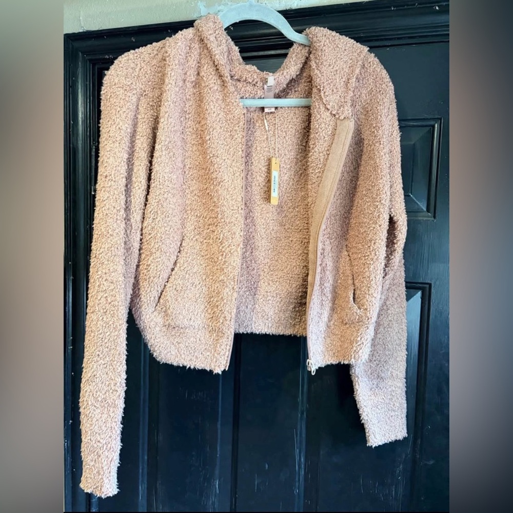SKIMS Tan Teddy Jacket